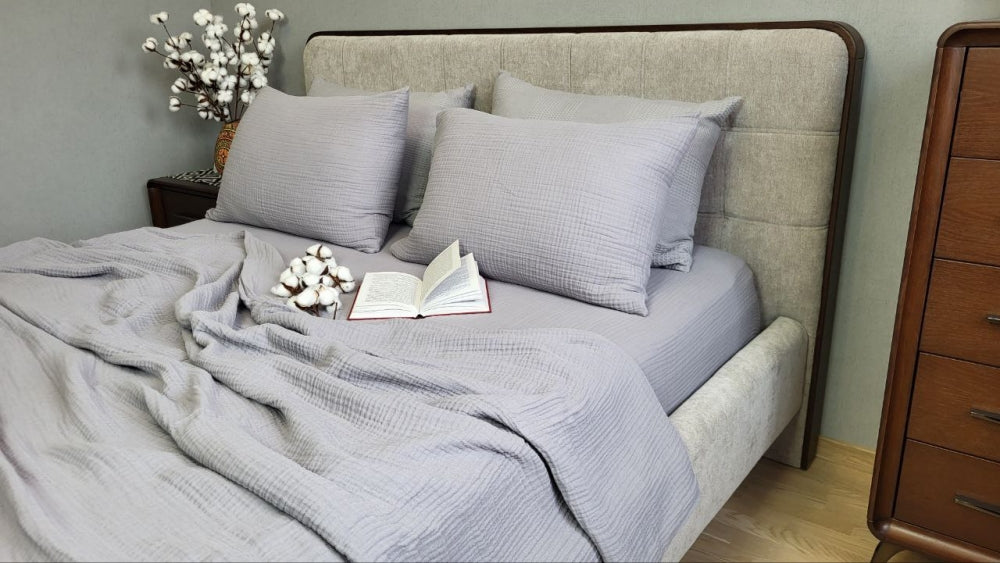 Постільна білизна Муслін Smoke Grey, Muslin