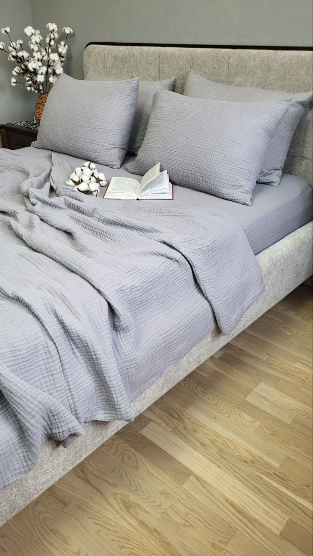 Постільна білизна Муслін Smoke Grey, Muslin