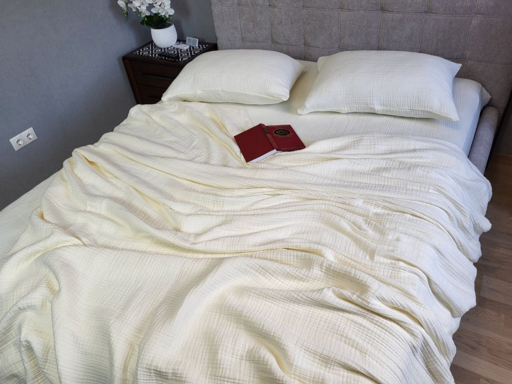 Постільна білизна Муслін Lemon Cream, Muslin