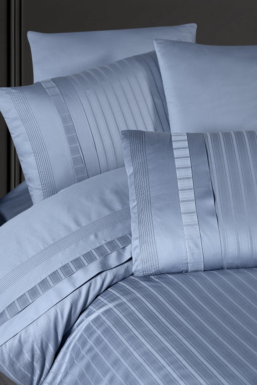 Постільна білизна Страйп сатин Deluxe Satin New Trend Dusty Blue