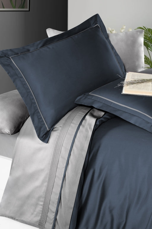 Постільна білизна Сатин Deluxe Satin Dark Serenity Denim-Grey