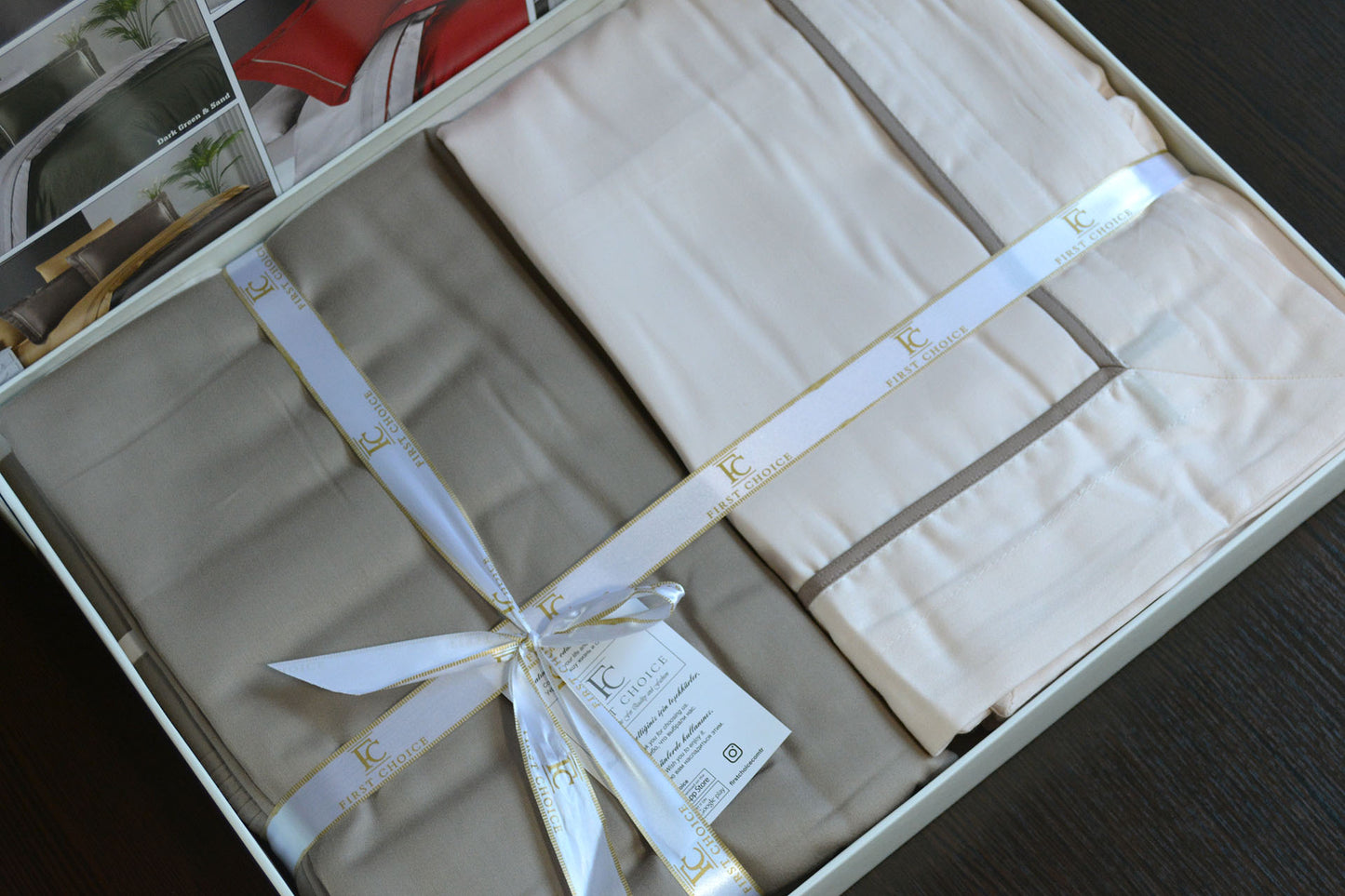 Постільна білизна Сатин Deluxe Satin Serenity Ivory Mink