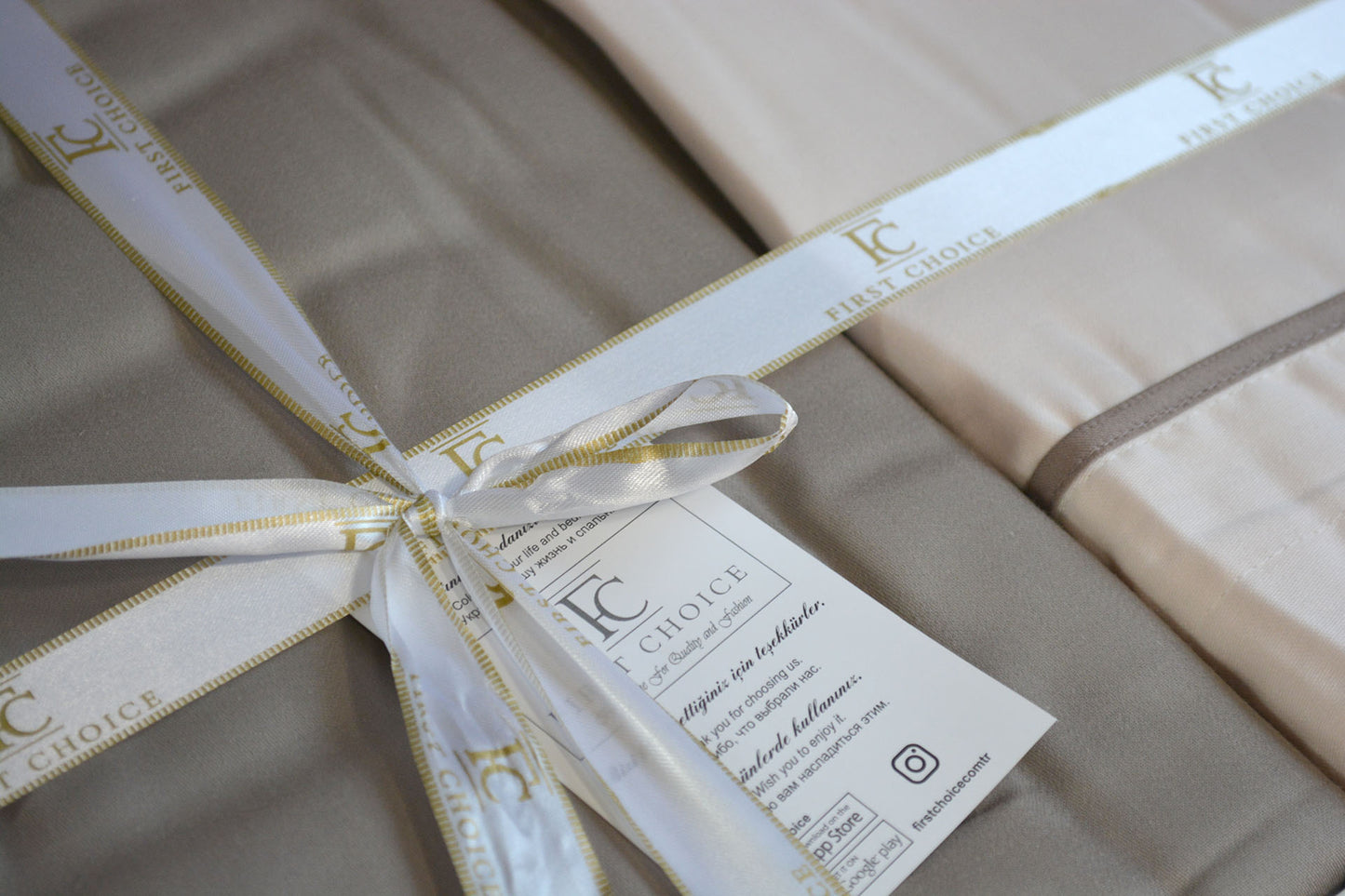 Постільна білизна Сатин Deluxe Satin Serenity Ivory Mink