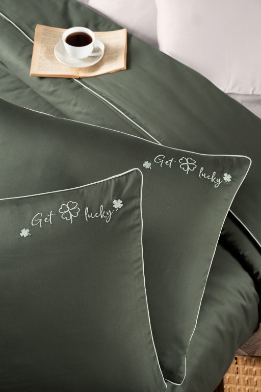 Постільна білизна Сатин Deluxe Satin Dark Timeless Dark Green