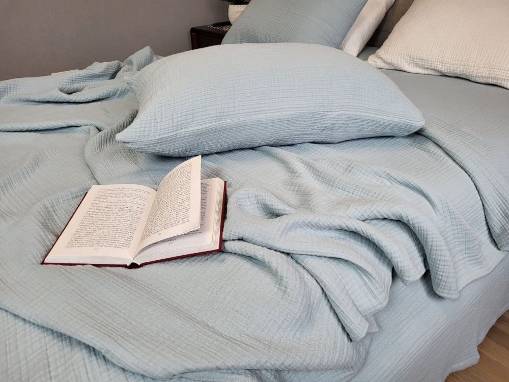 Постільна білизна Муслін Soft Blue, Muslin