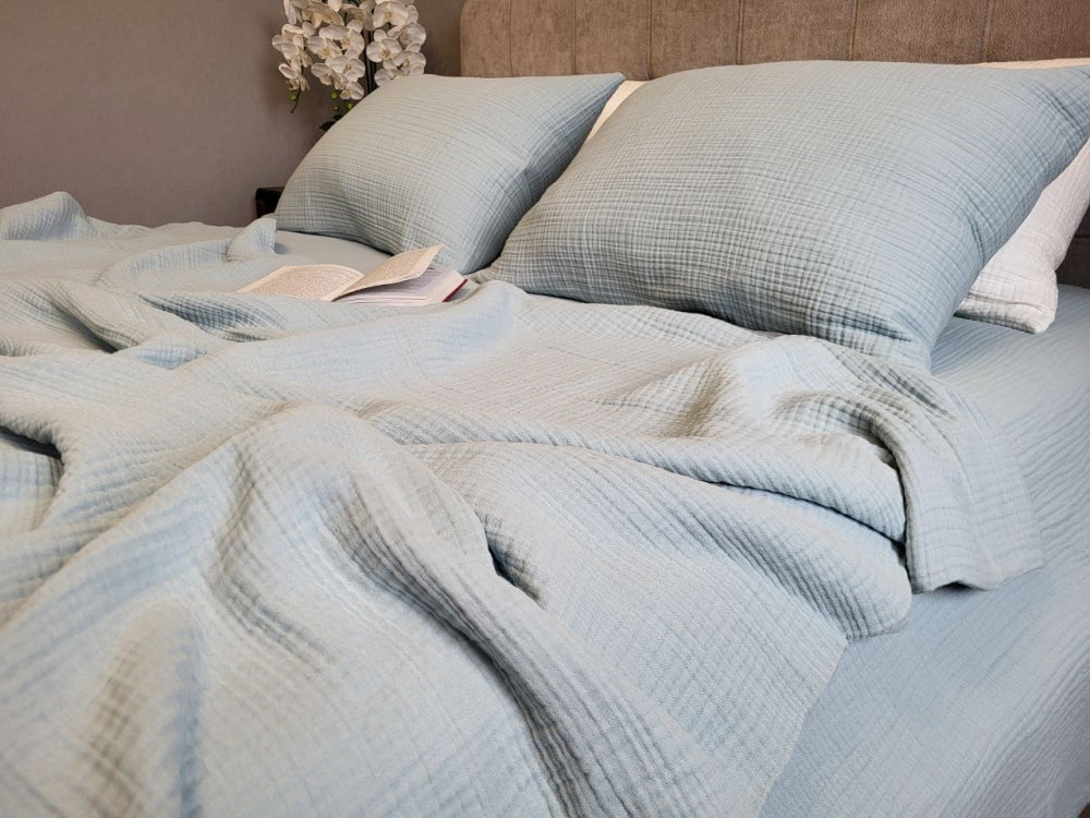 Постільна білизна Муслін Soft Blue, Muslin