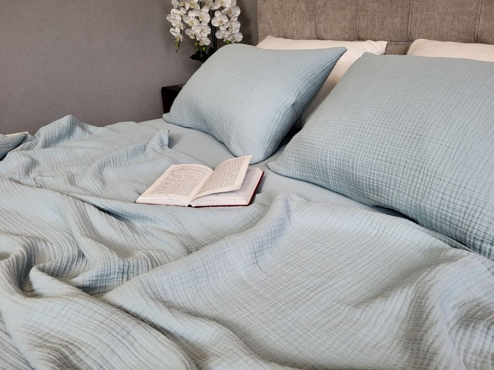 Постільна білизна Муслін Soft Blue, Muslin