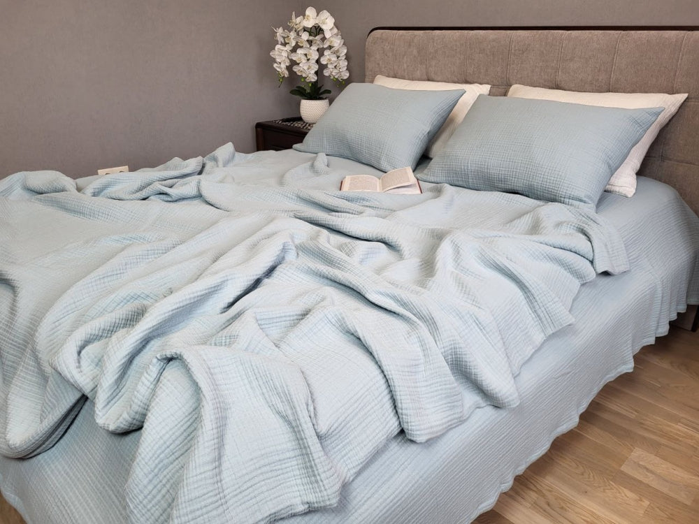 Постільна білизна Муслін Soft Blue, Muslin