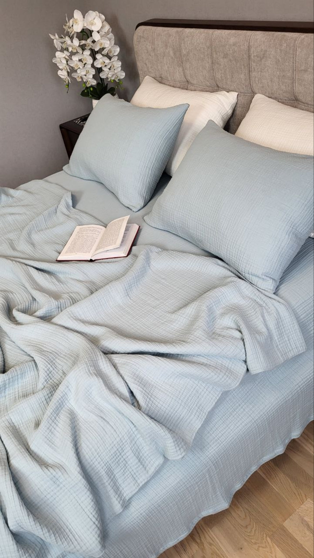 Постільна білизна Муслін Soft Blue, Muslin