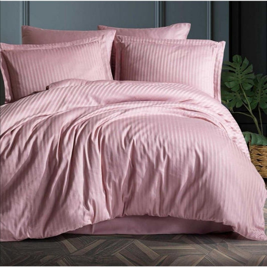 Постільна білизна Страйп сатин Pink Pudra Elite