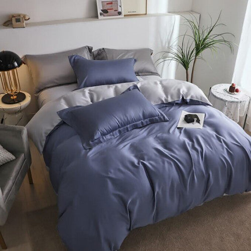 Постільна білизна Сатин Indigo / True grey Premium