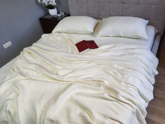 Постільна білизна Муслін Lemon Cream, Muslin