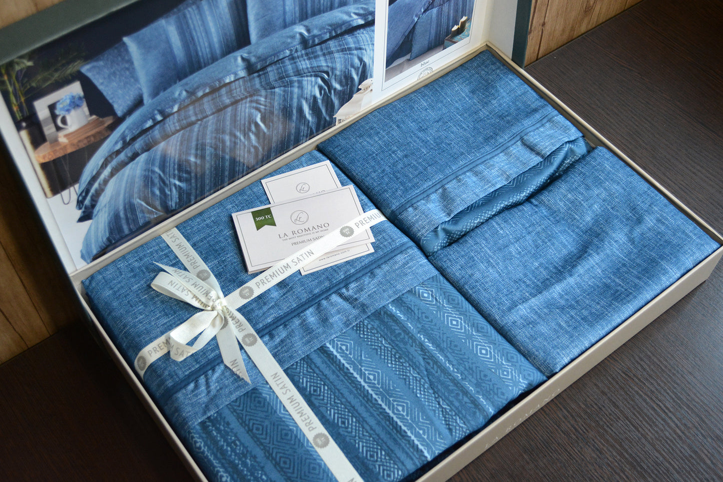 Постільна білизна Сатин Premium Satin Talya Blue
