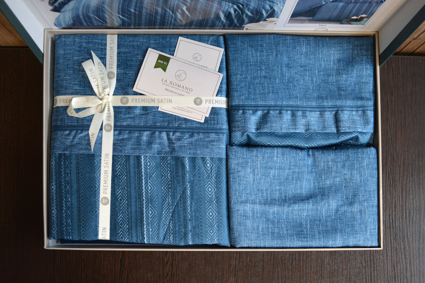 Постільна білизна Сатин Premium Satin Talya Blue
