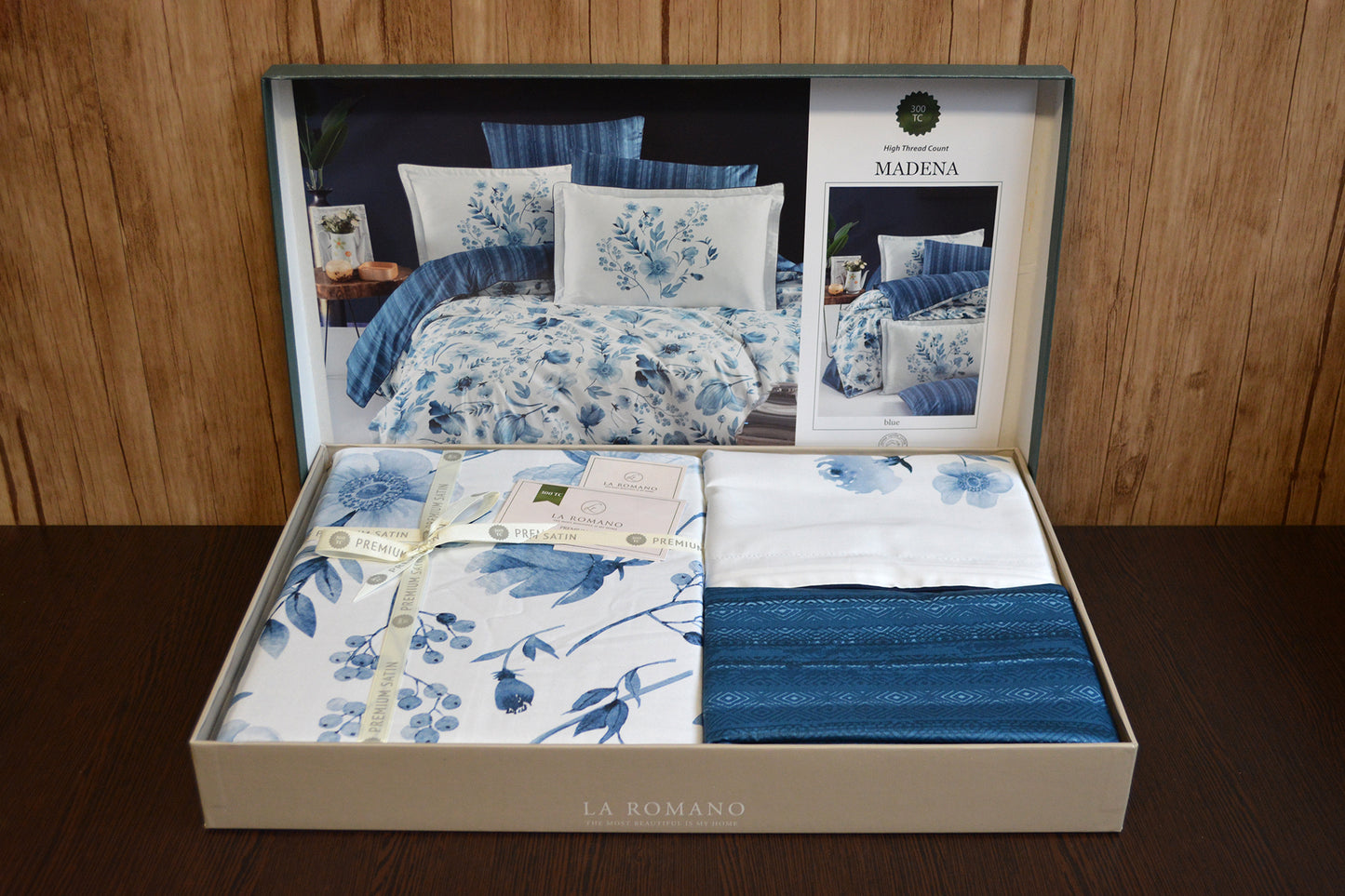 Постільна білизна Сатин Premium Satin Madena Blue