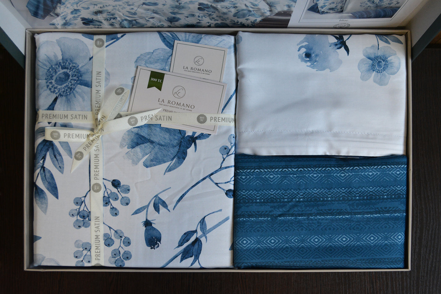 Постільна білизна Сатин Premium Satin Madena Blue