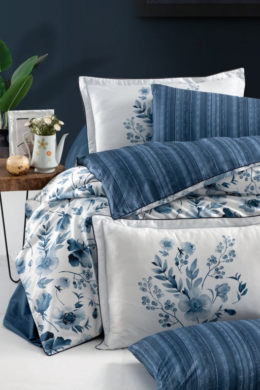 Постільна білизна Сатин Premium Satin Madena Blue