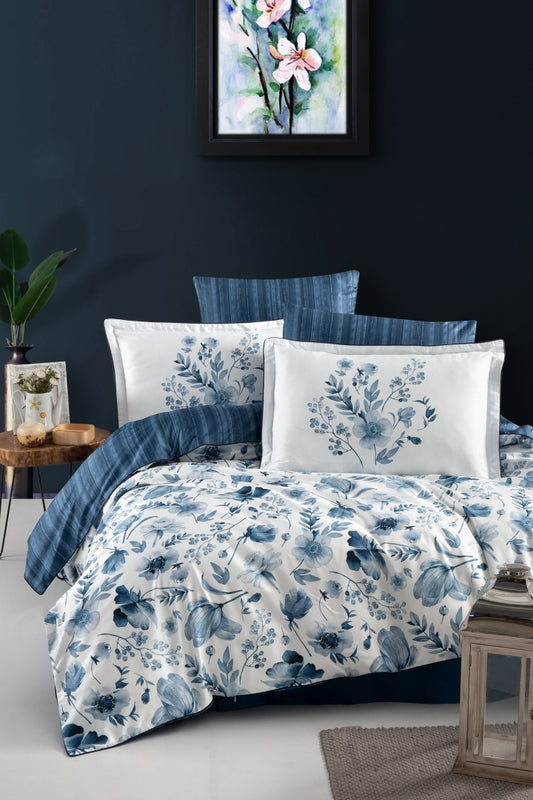 Постільна білизна Сатин Premium Satin Madena Blue