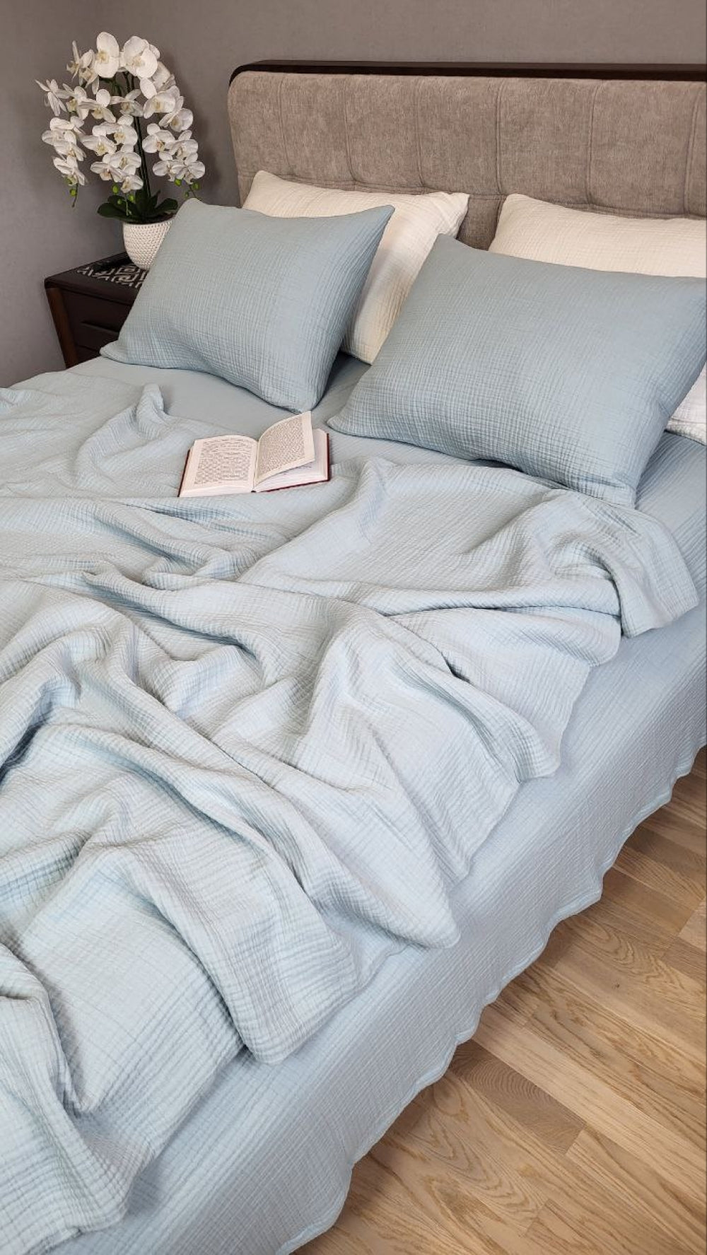 Постільна білизна Муслін Soft Blue, Muslin